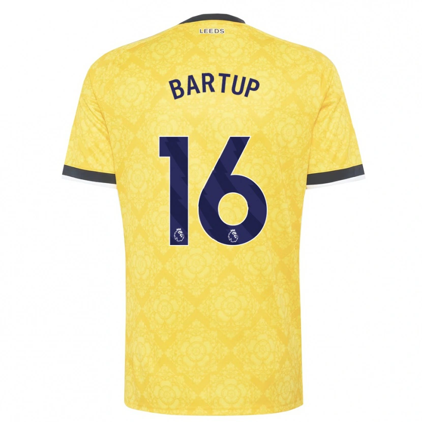 Danxen Herren Laura Bartup #16 Gelb Weiß Schwarz Auswärtstrikot Trikot 2026/27 T-Shirt Österreich