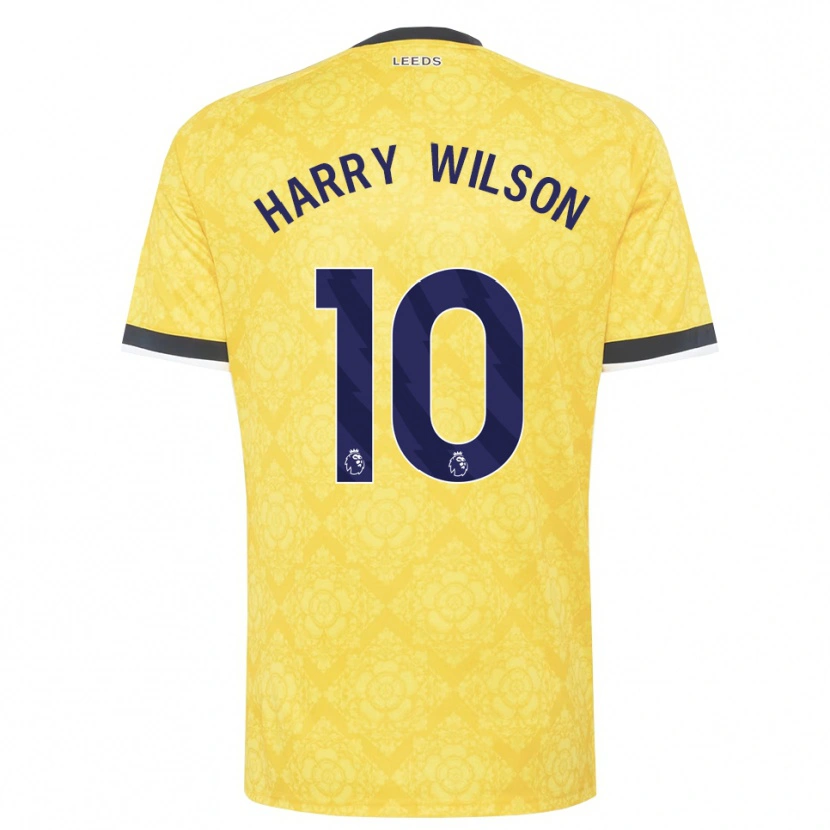 Danxen Herren Harry Wilson #10 Gelb Weiß Schwarz Auswärtstrikot Trikot 2026/27 T-Shirt Österreich