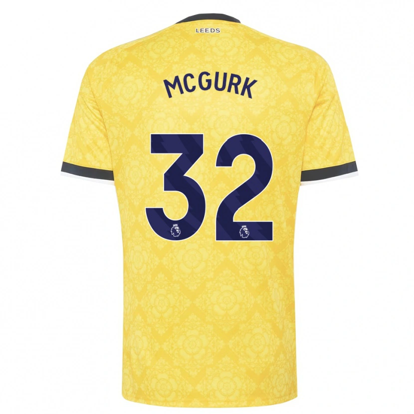 Danxen Herren Sean Mcgurk #32 Gelb Weiß Schwarz Auswärtstrikot Trikot 2026/27 T-Shirt Österreich