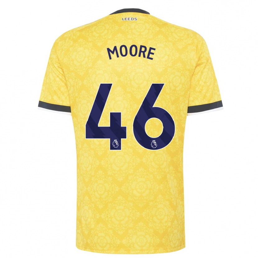 Danxen Herren Kris Moore #46 Gelb Weiß Schwarz Auswärtstrikot Trikot 2026/27 T-Shirt Österreich
