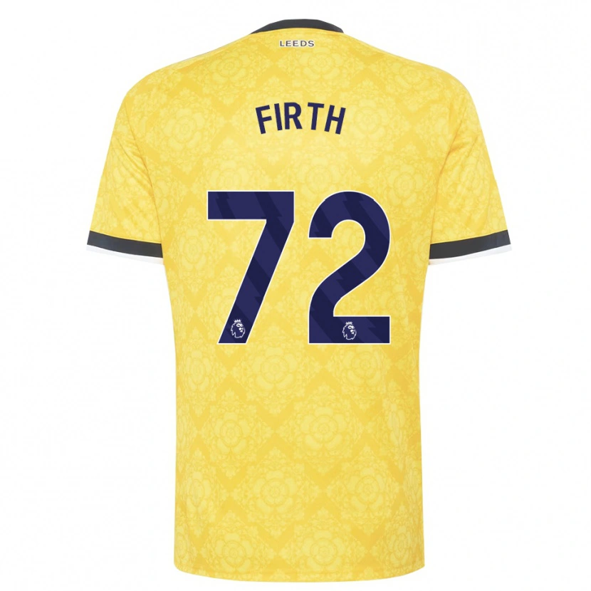 Danxen Herren Will Firth #72 Gelb Weiß Schwarz Auswärtstrikot Trikot 2026/27 T-Shirt Österreich