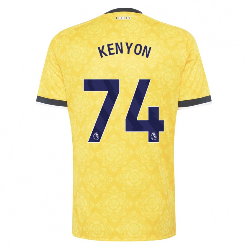 Danxen Herren George Kenyon #74 Gelb Weiß Schwarz Auswärtstrikot Trikot 2026/27 T-Shirt Österreich
