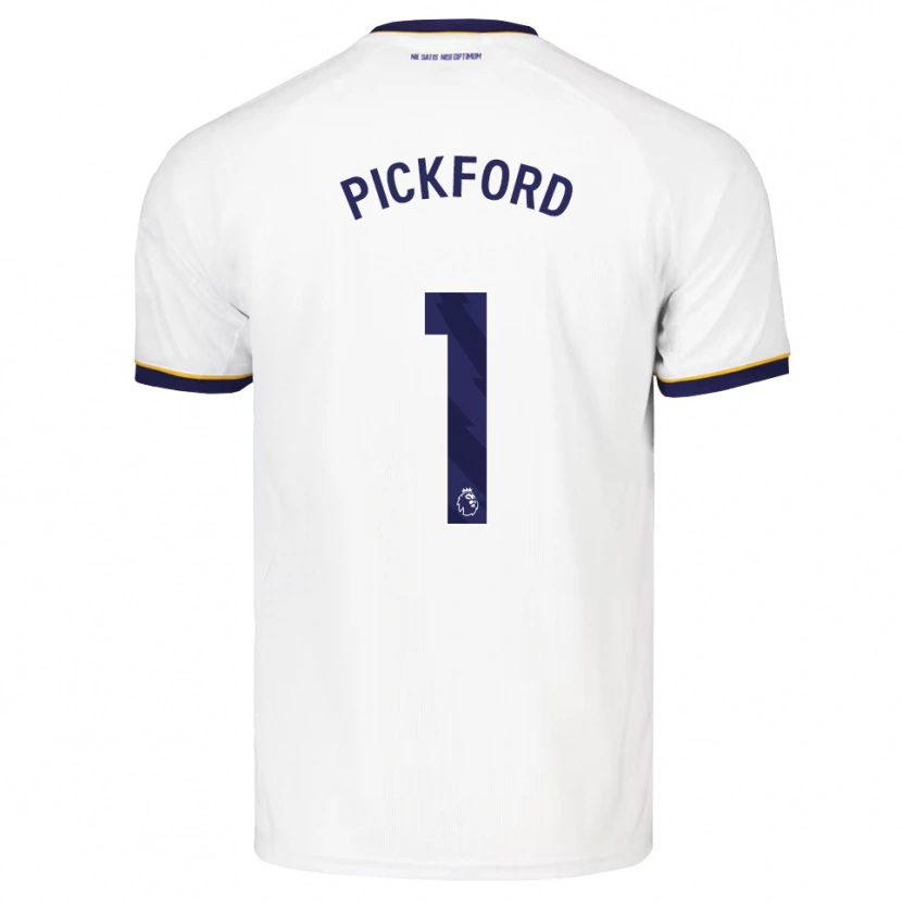 Danxen Herren Jordan Pickford #1 Mitternachtsblau Weiß Gelb Auswärtstrikot Trikot 2026/27 T-Shirt Österreich