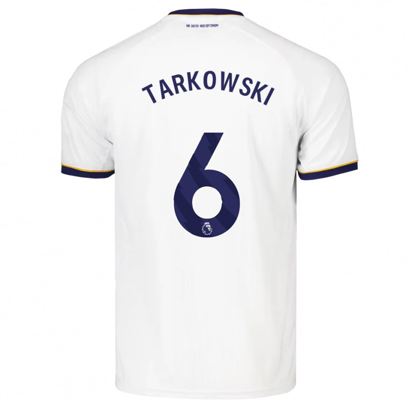 Danxen Herren James Tarkowski #6 Mitternachtsblau Weiß Gelb Auswärtstrikot Trikot 2026/27 T-Shirt Österreich