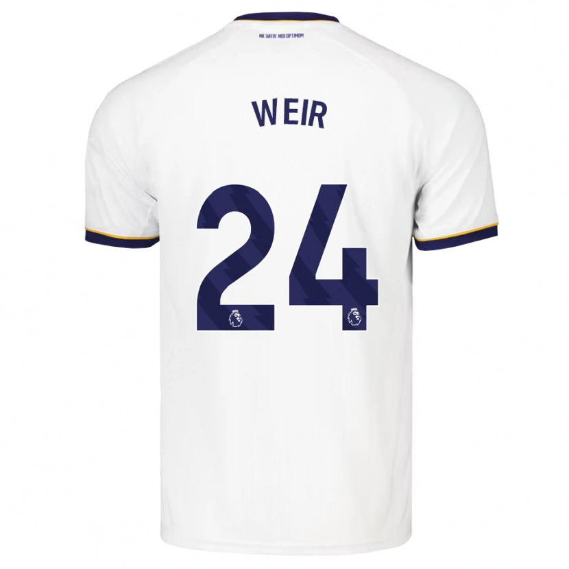 Danxen Herren Kenzie Weir #24 Mitternachtsblau Weiß Gelb Auswärtstrikot Trikot 2026/27 T-Shirt Österreich