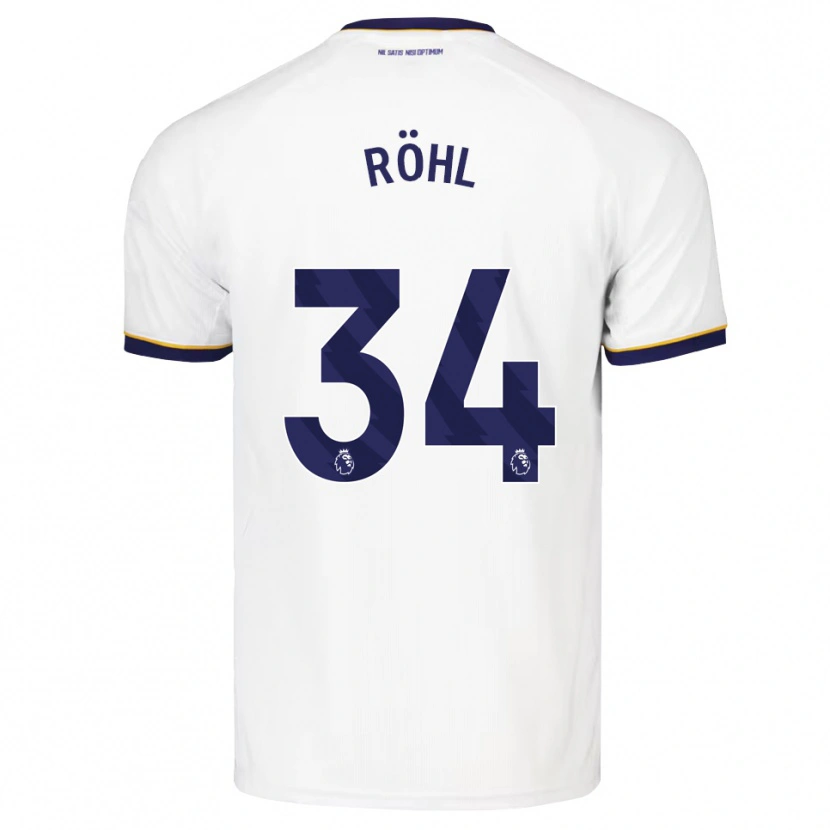 Danxen Herren Merlin Röhl #34 Mitternachtsblau Weiß Gelb Auswärtstrikot Trikot 2026/27 T-Shirt Österreich