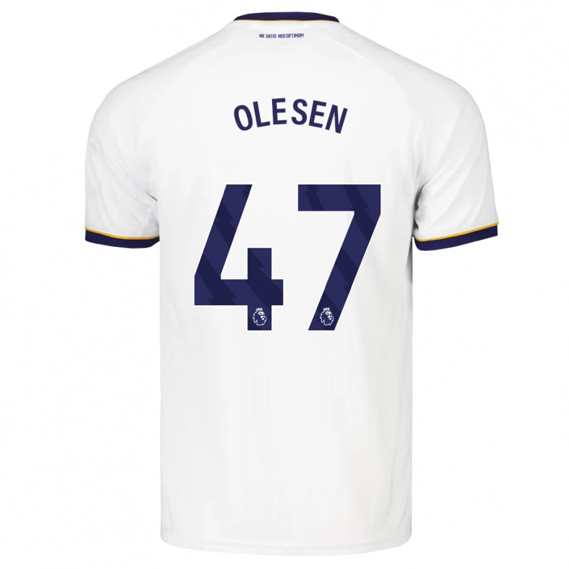 Danxen Herren Karoline Olesen #47 Mitternachtsblau Weiß Gelb Auswärtstrikot Trikot 2026/27 T-Shirt Österreich