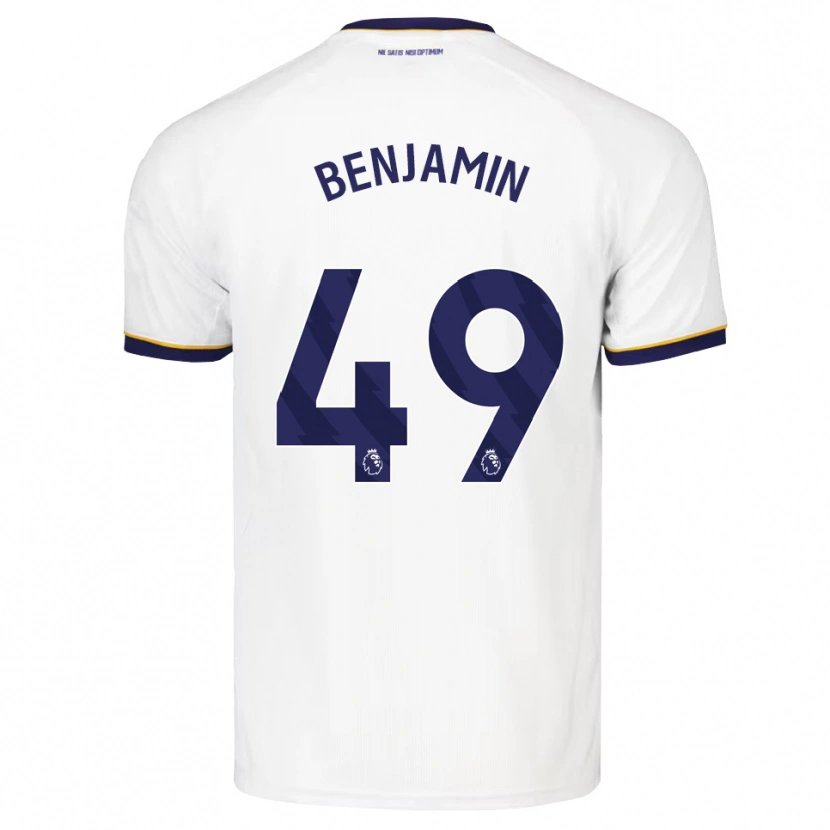 Danxen Herren Omari Benjamin #49 Mitternachtsblau Weiß Gelb Auswärtstrikot Trikot 2026/27 T-Shirt Österreich