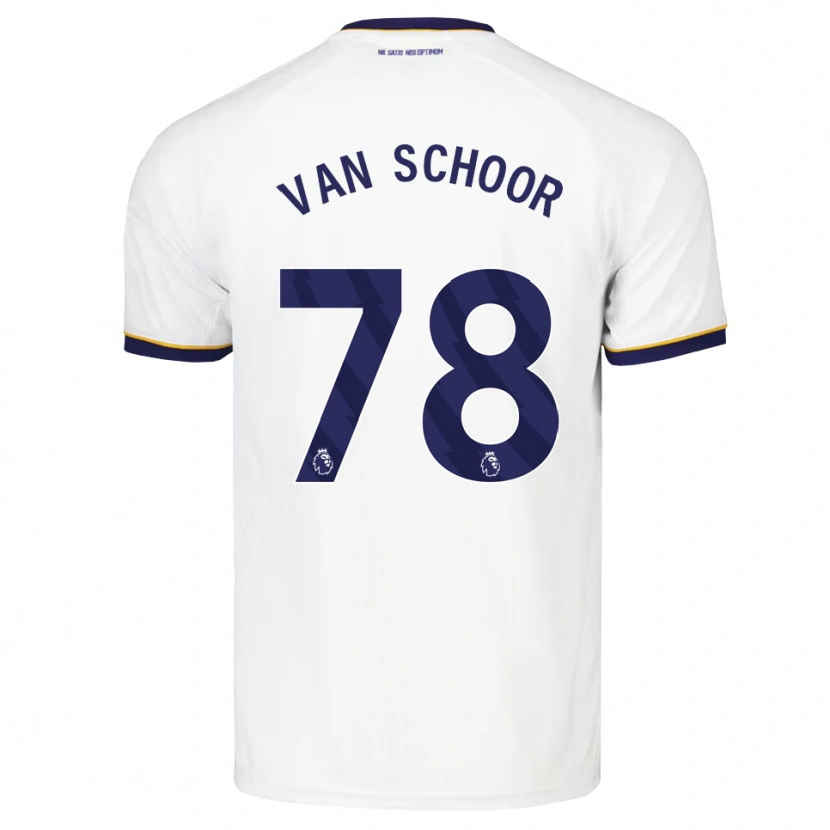 Danxen Herren Joshua Van Schoor #78 Mitternachtsblau Weiß Gelb Auswärtstrikot Trikot 2026/27 T-Shirt Österreich