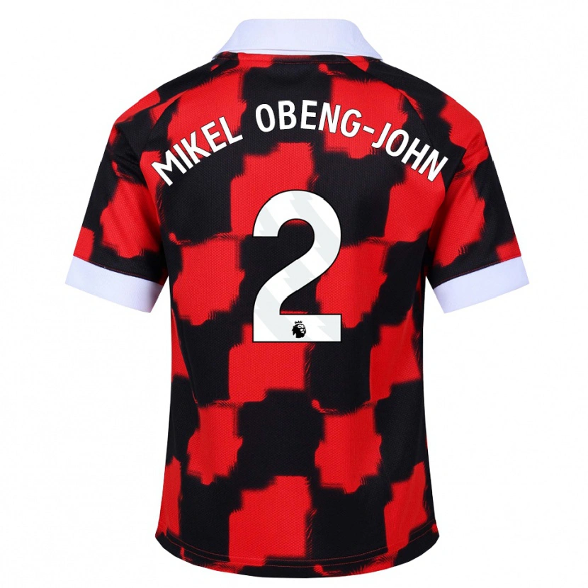 Danxen Herren Joe Mikel Obeng-John #2 Rot Weiß Schwarz Auswärtstrikot Trikot 2026/27 T-Shirt Österreich