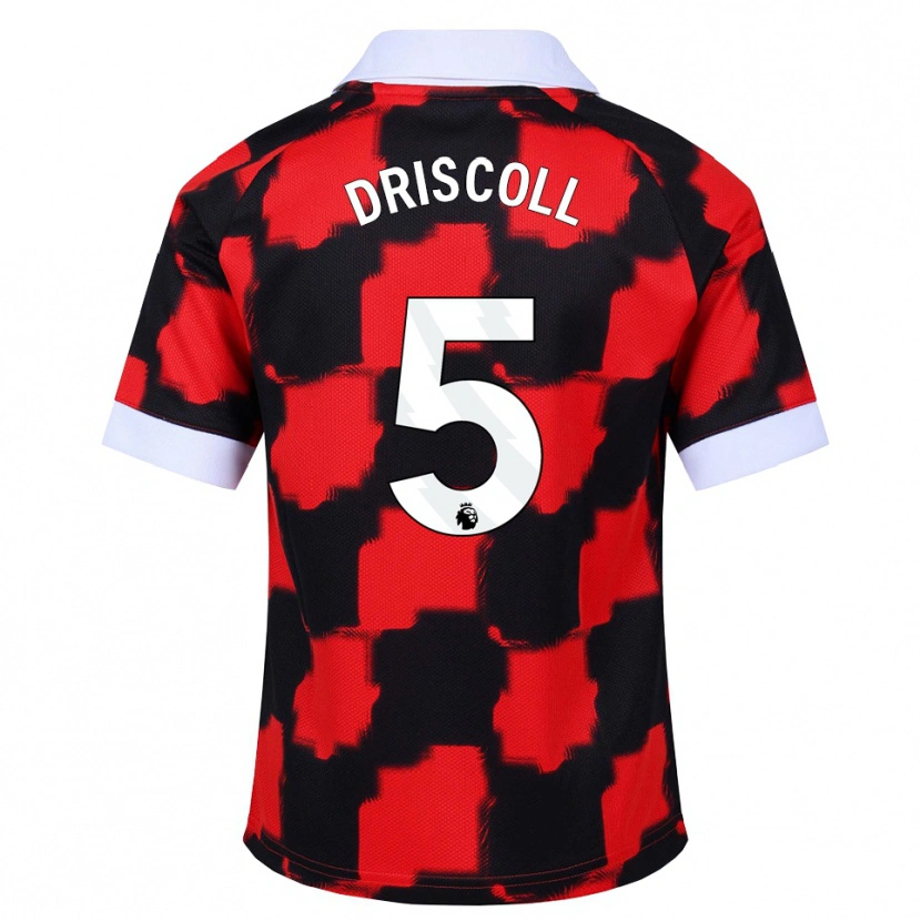 Danxen Herren Teddy Driscoll #5 Rot Weiß Schwarz Auswärtstrikot Trikot 2026/27 T-Shirt Österreich