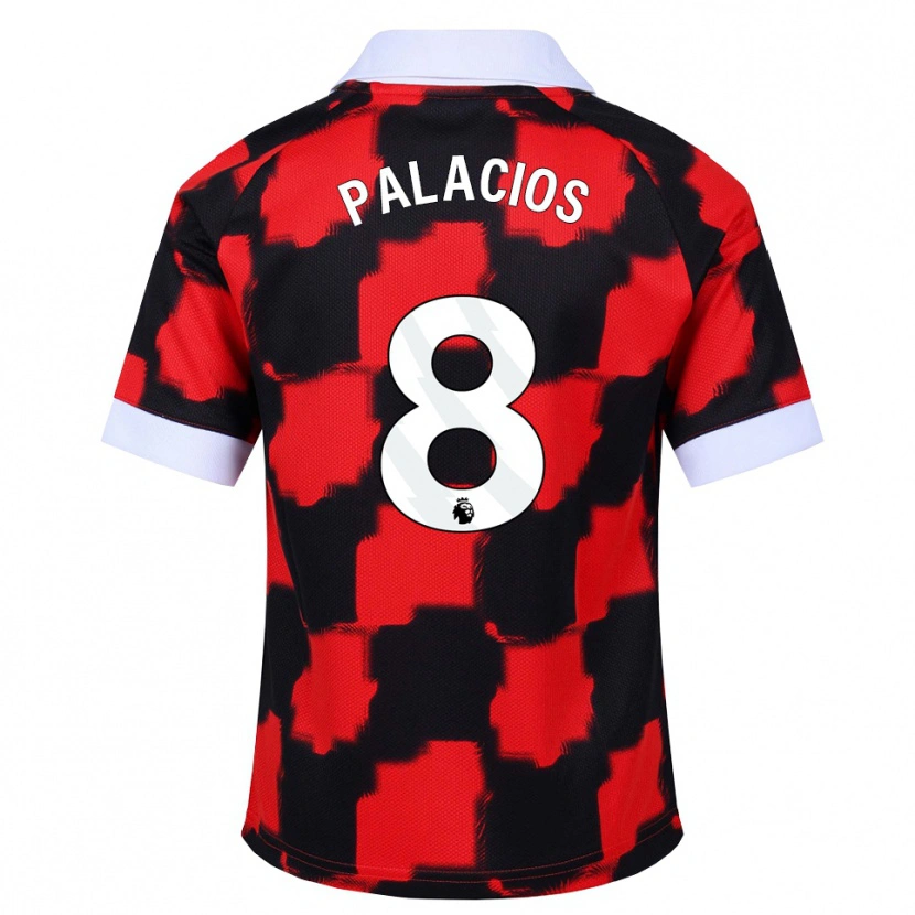 Danxen Herren César Palacios #8 Rot Weiß Schwarz Auswärtstrikot Trikot 2026/27 T-Shirt Österreich
