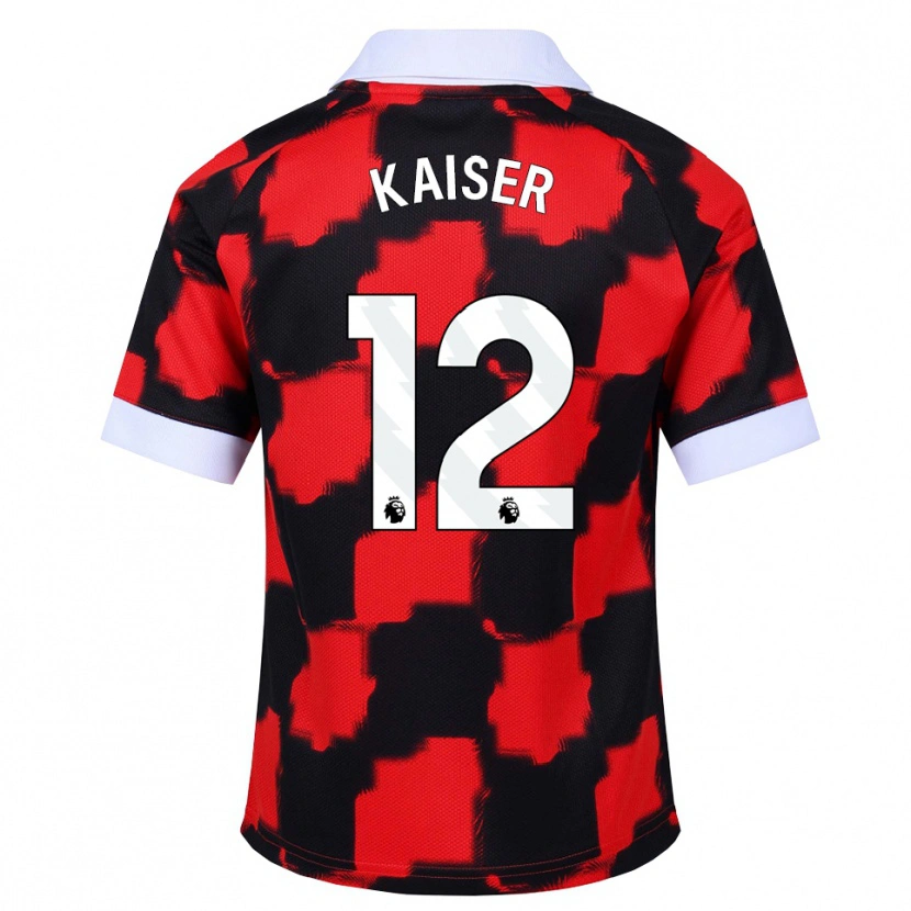 Danxen Herren Dino Kaiser #12 Rot Weiß Schwarz Auswärtstrikot Trikot 2026/27 T-Shirt Österreich