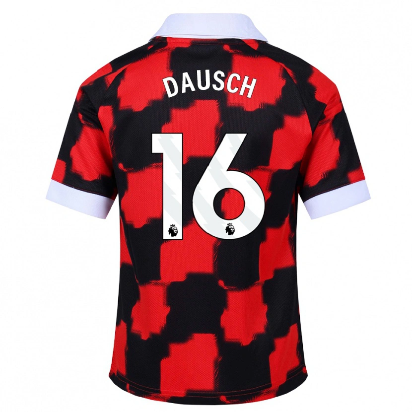 Danxen Herren Leo Dausch #16 Rot Weiß Schwarz Auswärtstrikot Trikot 2026/27 T-Shirt Österreich