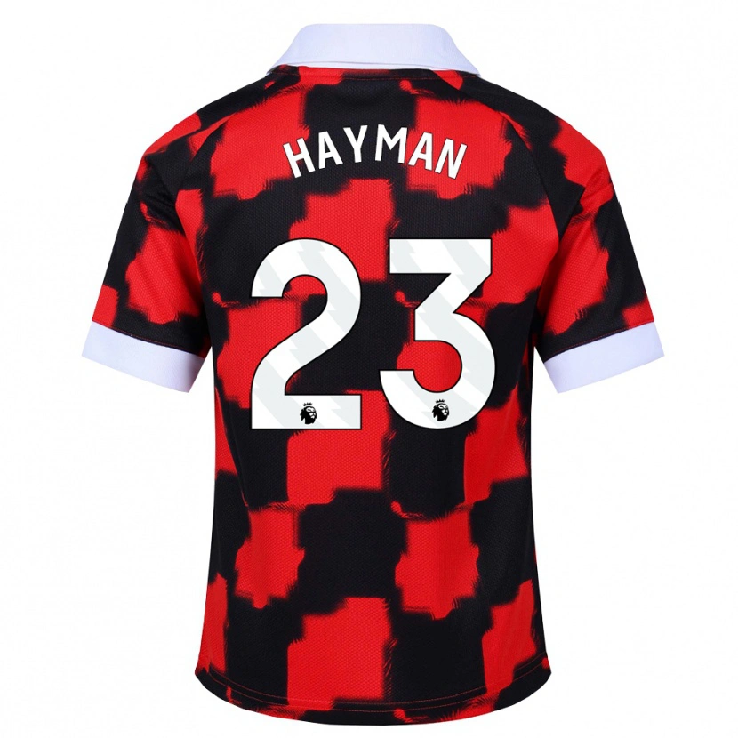 Danxen Herren Alex Hayman #23 Rot Weiß Schwarz Auswärtstrikot Trikot 2026/27 T-Shirt Österreich