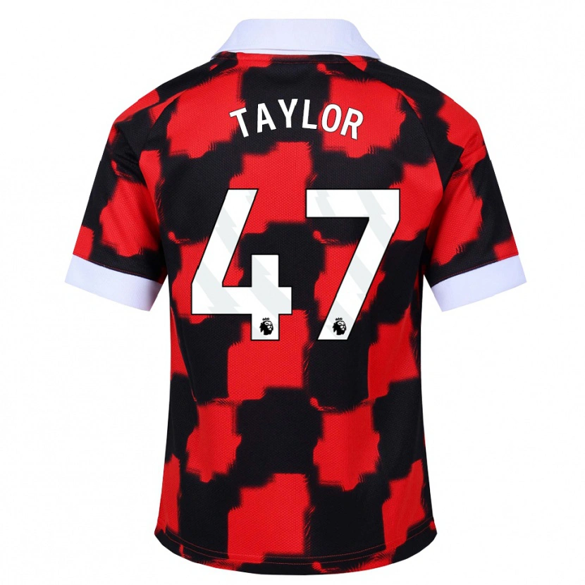 Danxen Herren Bo Taylor #47 Rot Weiß Schwarz Auswärtstrikot Trikot 2026/27 T-Shirt Österreich