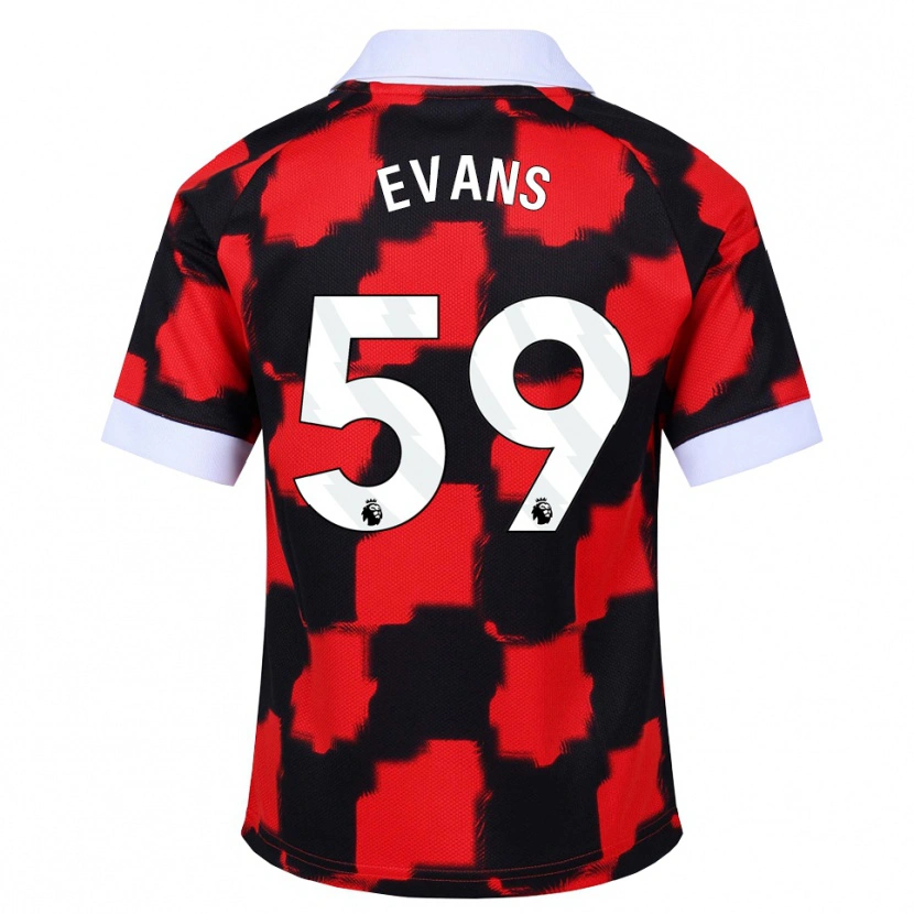 Danxen Herren Aidan Evans #59 Rot Weiß Schwarz Auswärtstrikot Trikot 2026/27 T-Shirt Österreich