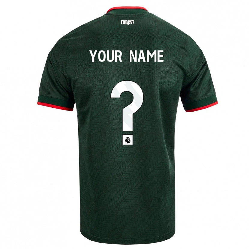 Danxen Herren Ihren Namen #0 Dunkelgrün Rot Auswärtstrikot Trikot 2026/27 T-Shirt Österreich