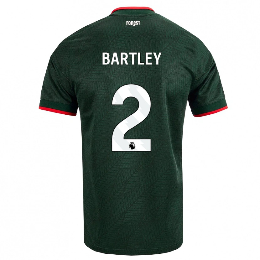 Danxen Herren Okello Bartley #2 Dunkelgrün Rot Auswärtstrikot Trikot 2026/27 T-Shirt Österreich