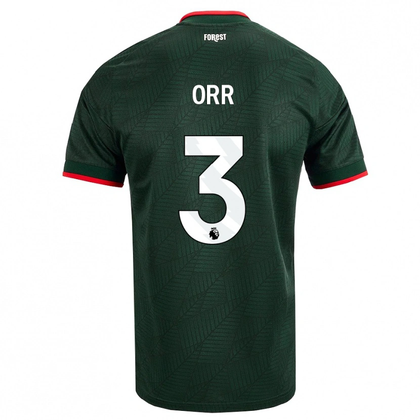 Danxen Herren Matthew Orr #3 Dunkelgrün Rot Auswärtstrikot Trikot 2026/27 T-Shirt Österreich
