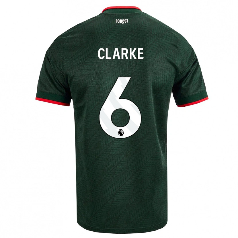 Danxen Herren Kristian Clarke #6 Dunkelgrün Rot Auswärtstrikot Trikot 2026/27 T-Shirt Österreich