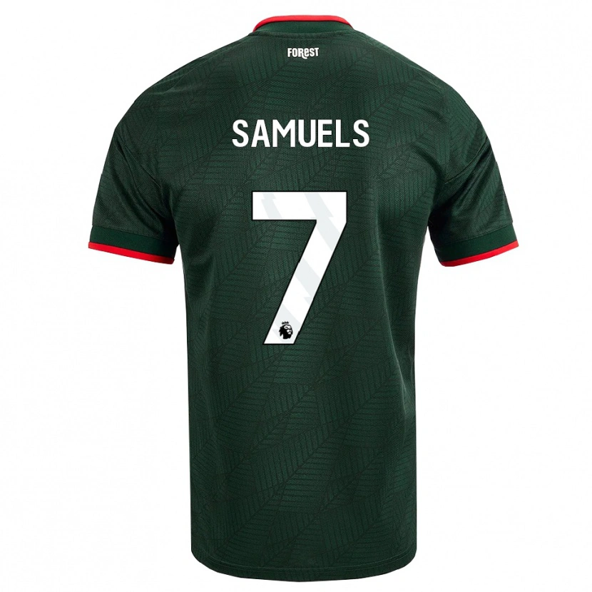 Danxen Herren Shakur Samuels #7 Dunkelgrün Rot Auswärtstrikot Trikot 2026/27 T-Shirt Österreich