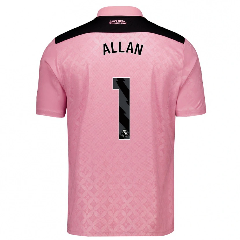 Danxen Herren Isaac Allan #1 Hellrosa Schwarz Auswärtstrikot Trikot 2026/27 T-Shirt Österreich