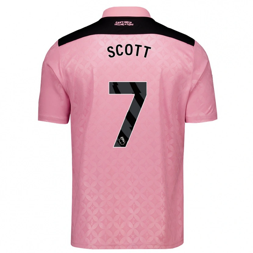 Danxen Herren Felix Scott #7 Hellrosa Schwarz Auswärtstrikot Trikot 2026/27 T-Shirt Österreich