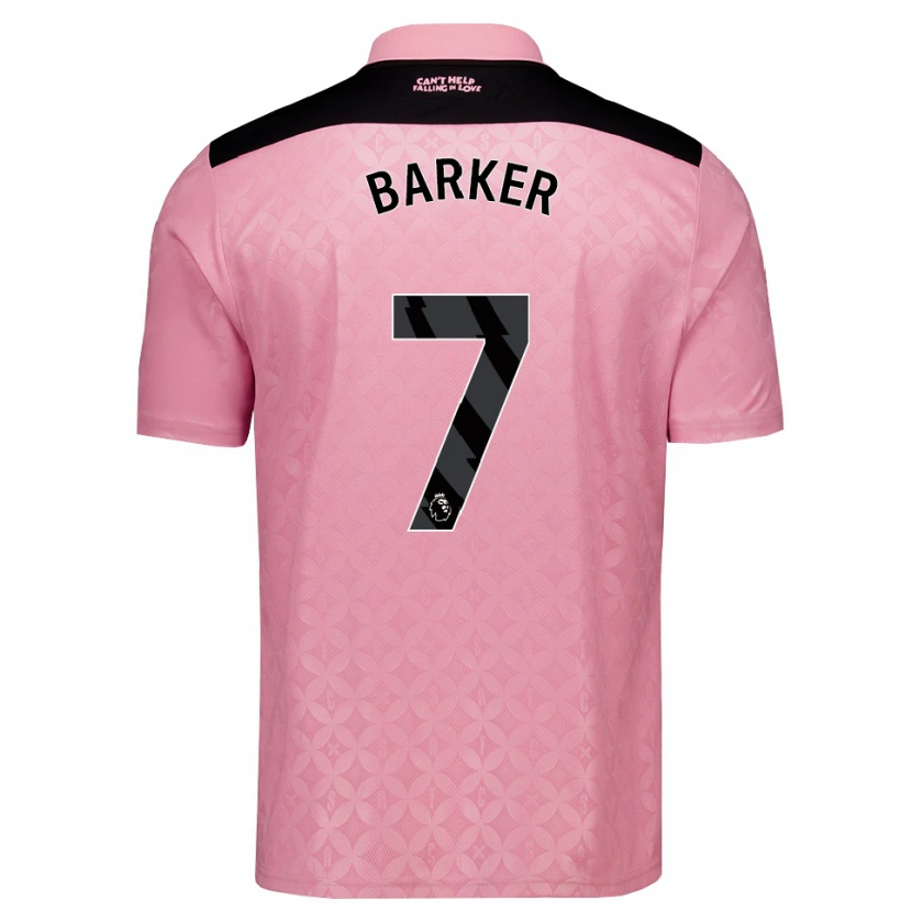 Danxen Herren James Barker #7 Hellrosa Schwarz Auswärtstrikot Trikot 2026/27 T-Shirt Österreich