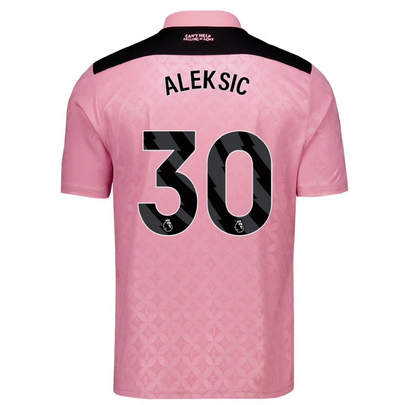 Danxen Herren Milan Aleksic #30 Hellrosa Schwarz Auswärtstrikot Trikot 2026/27 T-Shirt Österreich