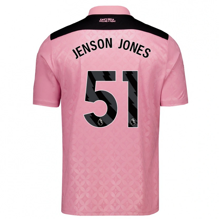 Danxen Herren Jenson Jones #51 Hellrosa Schwarz Auswärtstrikot Trikot 2026/27 T-Shirt Österreich