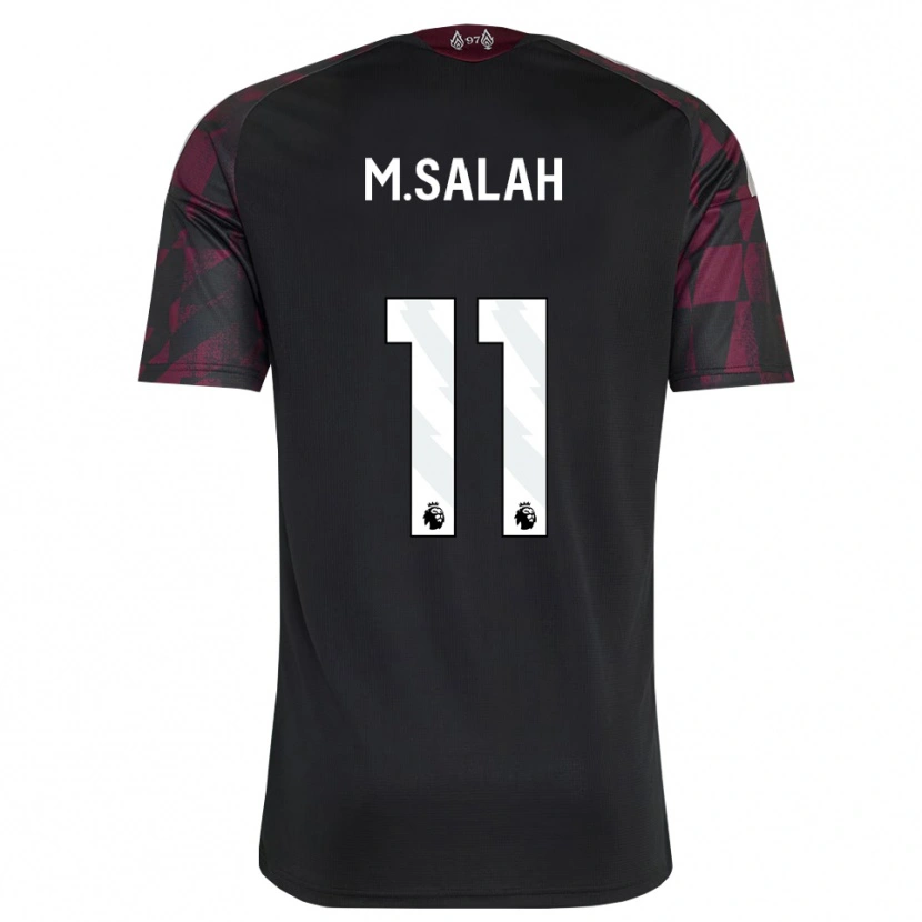 Danxen Herren Mohamed Salah #11 Schwarz Weiß Violett Ausweichtrikot Trikot 2026/27 T-Shirt Österreich