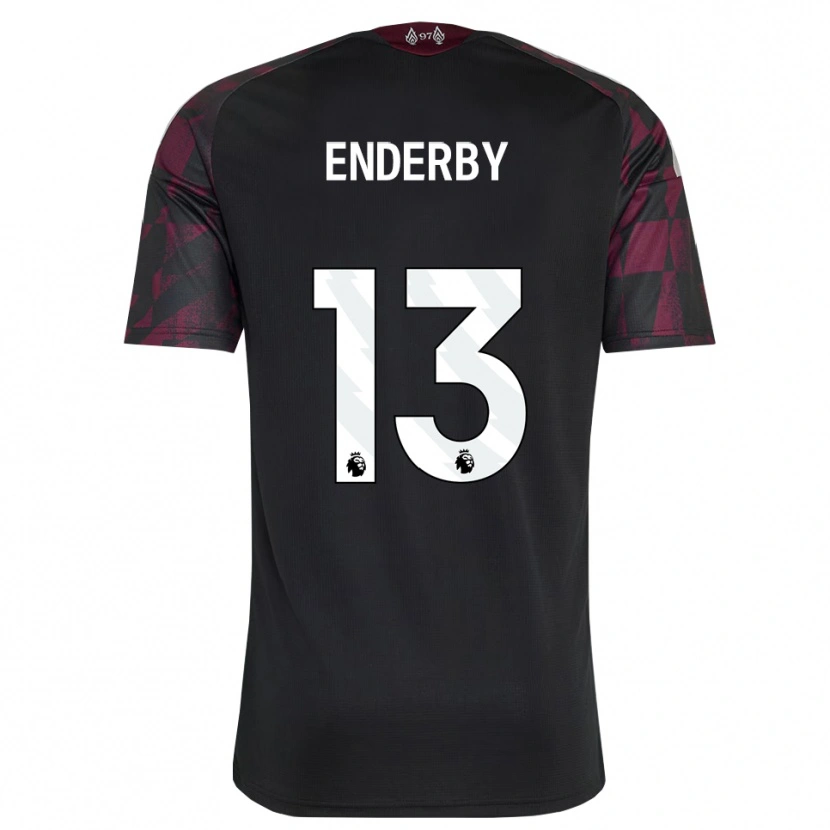 Danxen Herren Mia Enderby #13 Schwarz Weiß Violett Ausweichtrikot Trikot 2026/27 T-Shirt Österreich