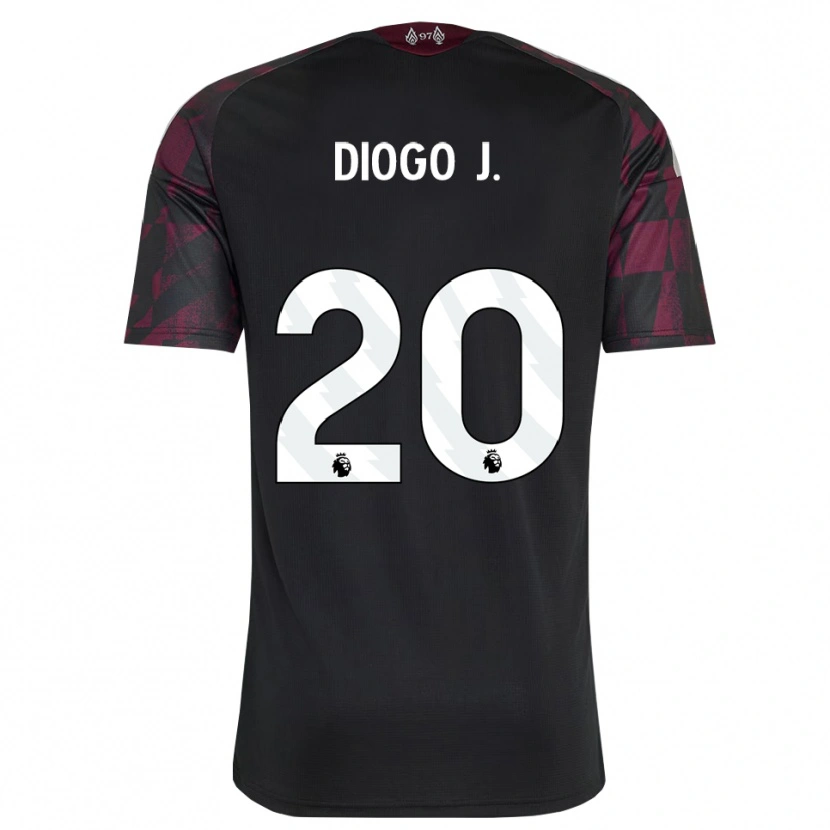 Danxen Herren Diogo Jota #20 Schwarz Weiß Violett Ausweichtrikot Trikot 2026/27 T-Shirt Österreich