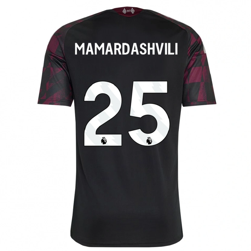 Danxen Herren Giorgi Mamardashvili #25 Schwarz Weiß Violett Ausweichtrikot Trikot 2026/27 T-Shirt Österreich