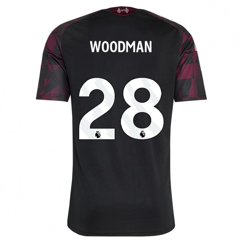 Danxen Herren Freddie Woodman #28 Schwarz Weiß Violett Ausweichtrikot Trikot 2026/27 T-Shirt Österreich