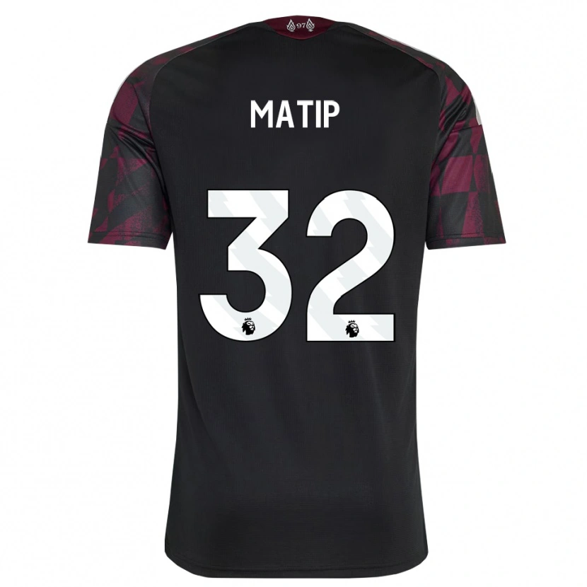 Danxen Herren Joel Matip #32 Schwarz Weiß Violett Ausweichtrikot Trikot 2026/27 T-Shirt Österreich