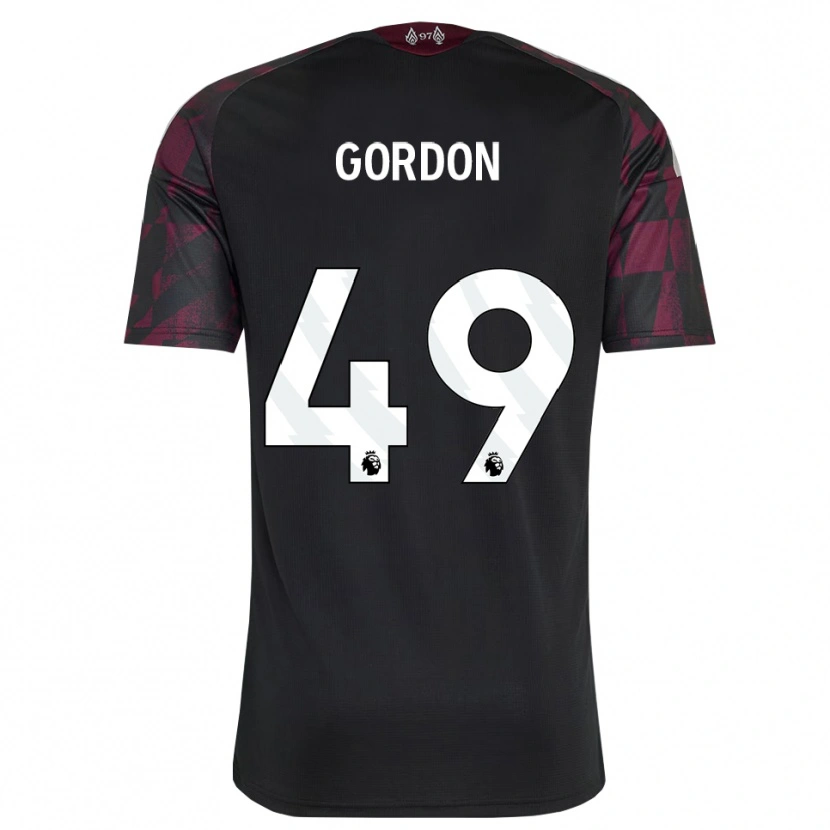Danxen Herren Kaide Gordon #49 Schwarz Weiß Violett Ausweichtrikot Trikot 2026/27 T-Shirt Österreich