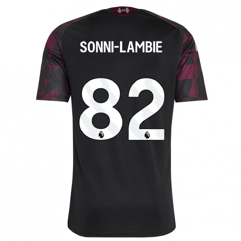 Danxen Herren Joshua Sonni-Lambie #82 Schwarz Weiß Violett Ausweichtrikot Trikot 2026/27 T-Shirt Österreich