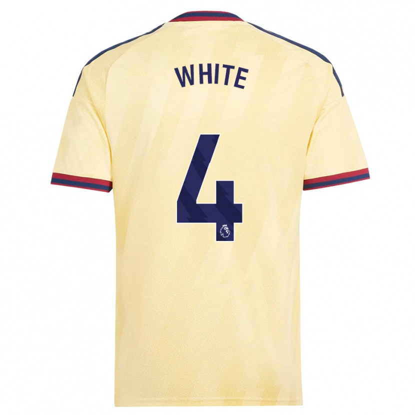 Danxen Herren Ben White #4 Hell Gelb Mitternachtsblau Ausweichtrikot Trikot 2026/27 T-Shirt Österreich