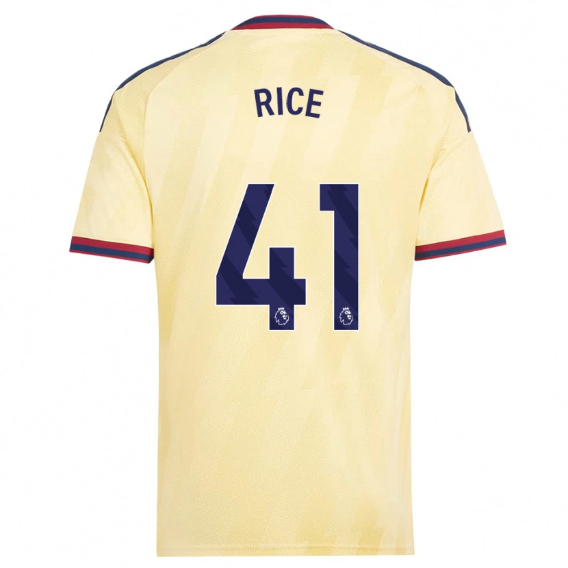 Danxen Herren Declan Rice #41 Hell Gelb Mitternachtsblau Ausweichtrikot Trikot 2026/27 T-Shirt Österreich