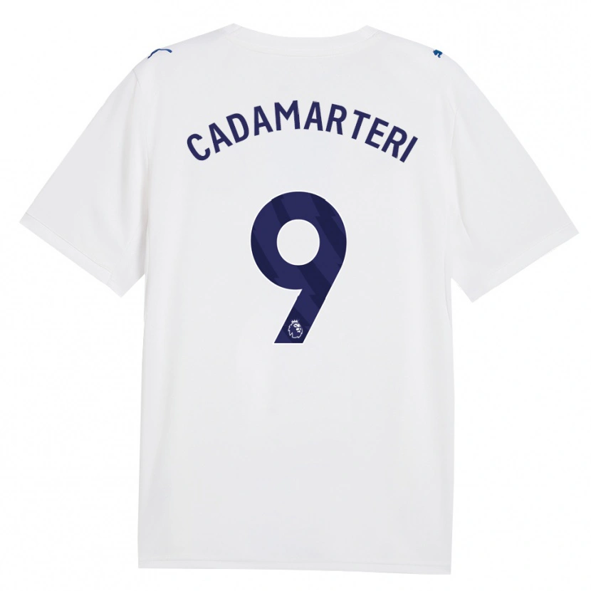 Danxen Herren Caelan Cadamarteri #9 Marineweiß Ausweichtrikot Trikot 2026/27 T-Shirt Österreich