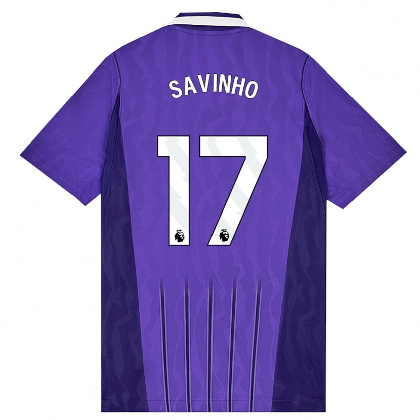 Danxen Herren Sávio Moreira De Oliveira #17 Violett Weiß Ausweichtrikot Trikot 2026/27 T-Shirt Österreich