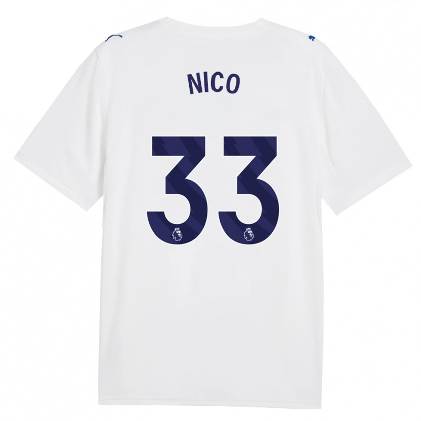 Danxen Herren Nico O'reilly #33 Marineweiß Ausweichtrikot Trikot 2026/27 T-Shirt Österreich