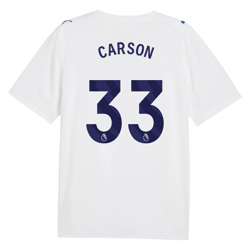 Danxen Herren Scott Carson #33 Marineweiß Ausweichtrikot Trikot 2026/27 T-Shirt Österreich