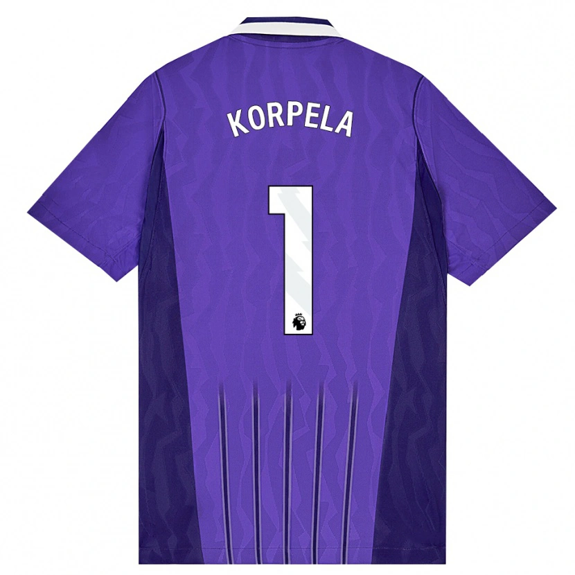 Danxen Herren Tinja-Riikka Korpela #1 Violett Weiß Ausweichtrikot Trikot 2026/27 T-Shirt Österreich