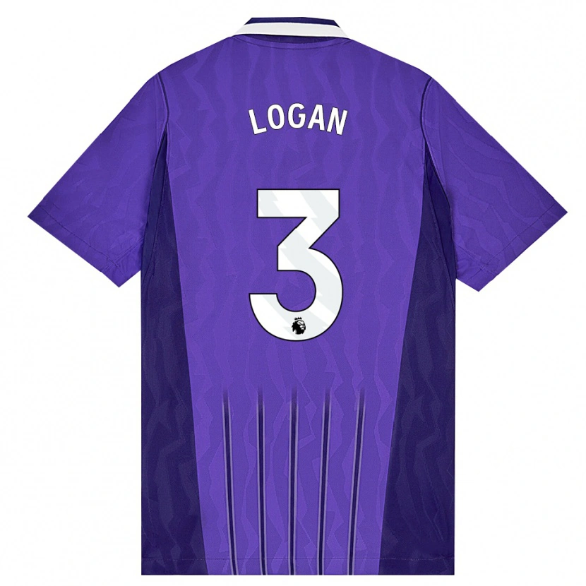 Danxen Herren Calum Logan #3 Violett Weiß Ausweichtrikot Trikot 2026/27 T-Shirt Österreich