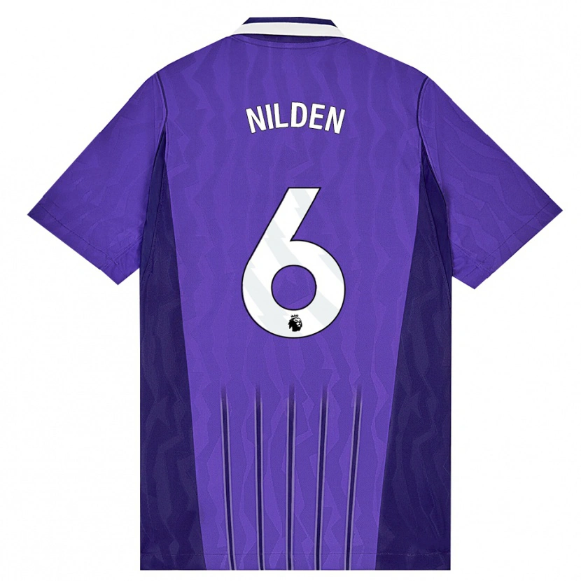 Danxen Herren Amanda Nildén #6 Violett Weiß Ausweichtrikot Trikot 2026/27 T-Shirt Österreich