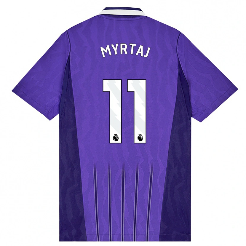 Danxen Herren Leon Myrtaj #11 Violett Weiß Ausweichtrikot Trikot 2026/27 T-Shirt Österreich
