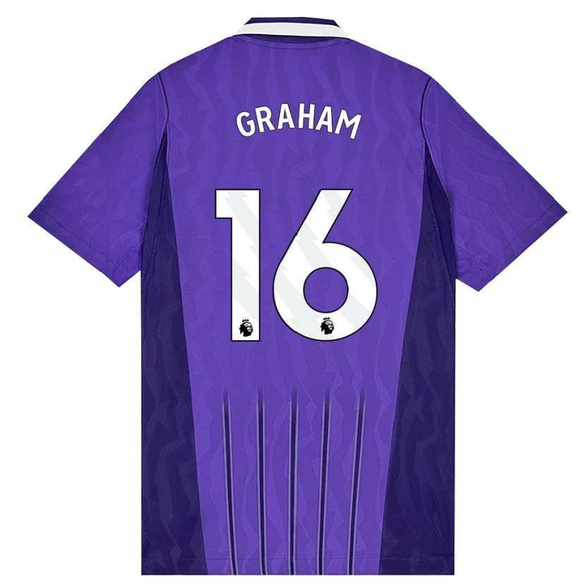 Danxen Herren Kit Graham #16 Violett Weiß Ausweichtrikot Trikot 2026/27 T-Shirt Österreich